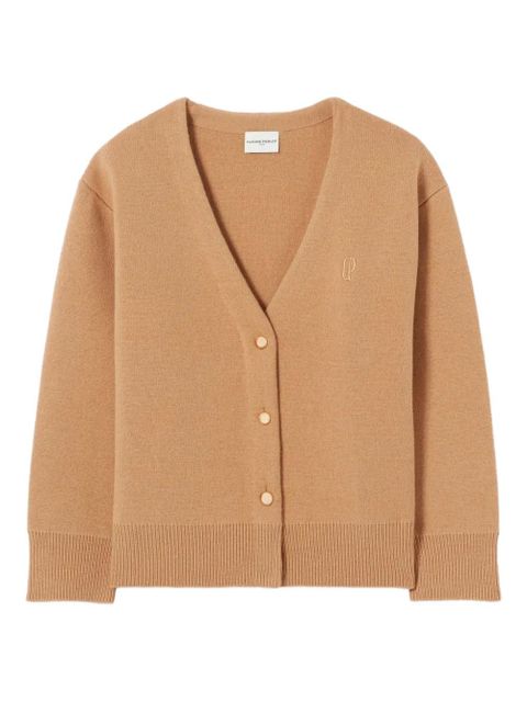 Claudie Pierlot button embroidered-logo cardigan - Neutrals - zdjęcie produktu nr 1