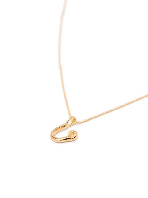 Missoma mini Curly Molten initial necklace - Gold