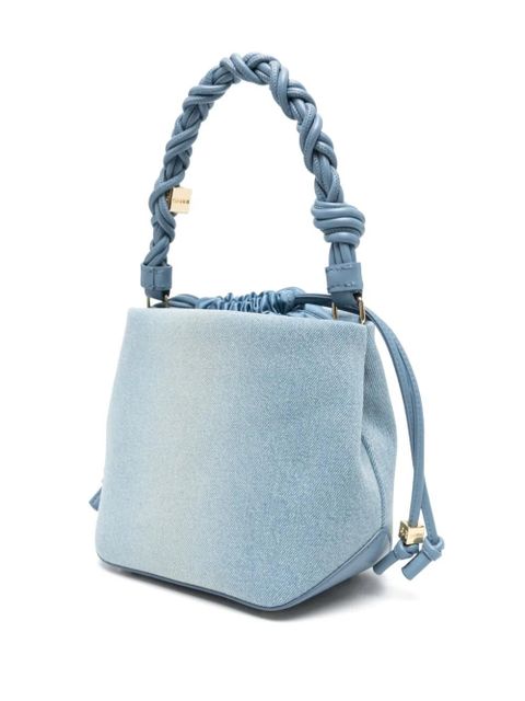 GANNI denim tote bag - 928 FADED DENIM BLUE
