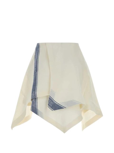 JW Anderson logo-detail mini skirt - Neutrals - zdjęcie produktu nr 1