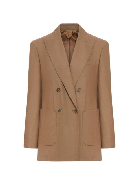 Max Mara double-breasted cashmere blazer - Brown - zdjęcie produktu nr 1
