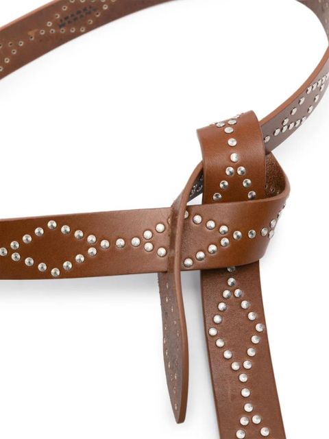 ISABEL MARANT Lecce leather belt - Brown - zdjęcie produktu nr 2