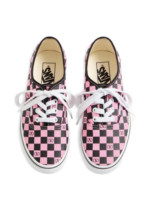 Valentino Garavani x Vans VLogo Checkerboard-print sneakers - Pink