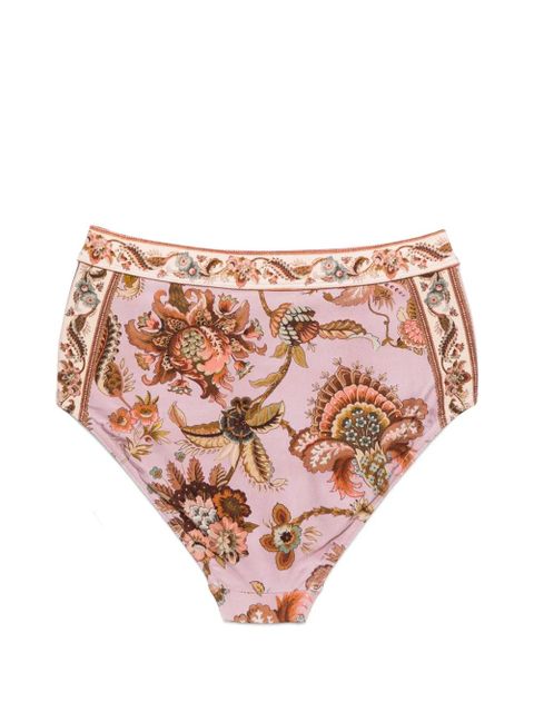 ZIMMERMANN Aster floral-print bikini bottoms - Pink - zdjęcie produktu nr 2