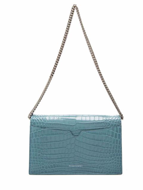 ALEXANDER MCQUEEN - Niebieska torebka z czaszką