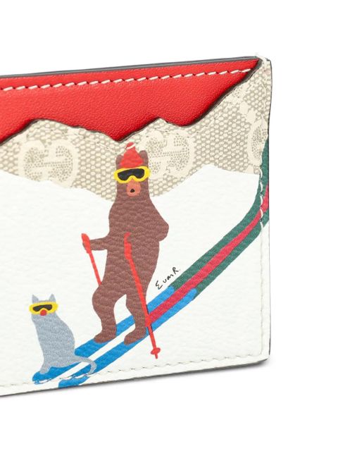 Gucci patterned keychain - White