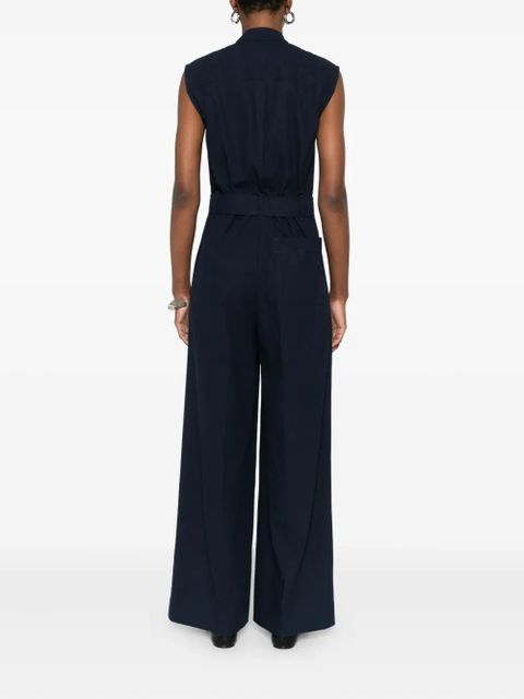 Weekend Max Mara pocket-belted jumpsuit - Blue