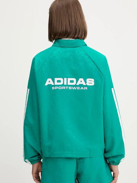 adidas kurtka House of Tiro kolor zielony przejściowa JL9204