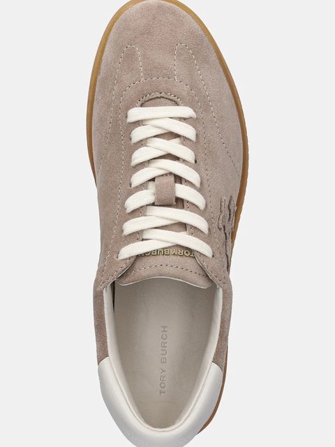 Tory Burch sneakersy zamszowe Phoenix Sneaker damskie kolor beżowy 166688.650 - zdjęcie produktu nr 2