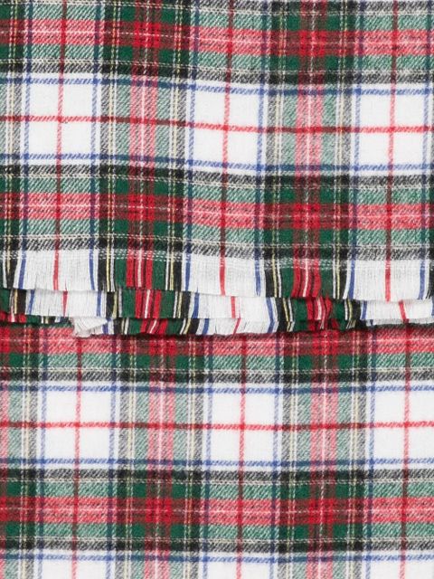 Lauren Ralph Lauren tartan scarf and hat set - White