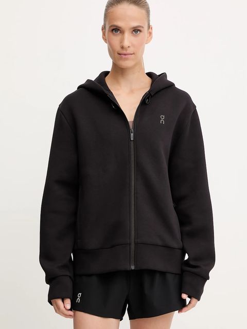 On bluza treningowa Focus Tech kolor czarny z kapturem 1WF30370553 - zdjęcie produktu nr 1