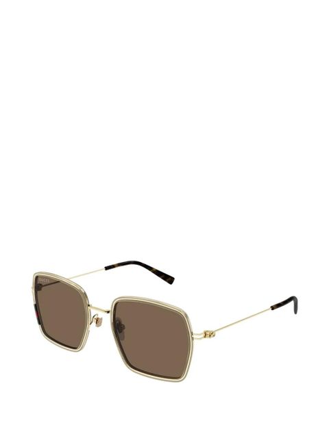 Gucci Eyewear square-frame sunglasses - Gold - zdjęcie produktu nr 2