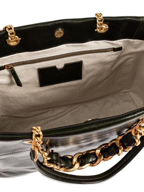Balmain chain detail tote bag - Green