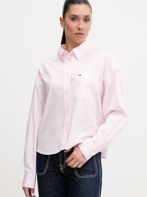 Tommy Jeans koszula damska bawełniana - zdjęcie produktu nr 2