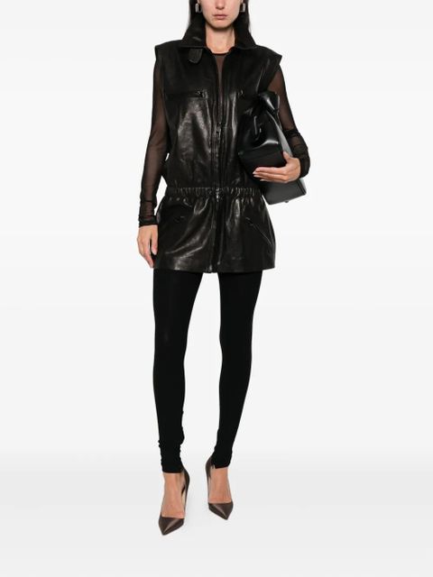 Magda Butrym sheepskin elasticated waistcoat - Black - zdjęcie produktu nr 2