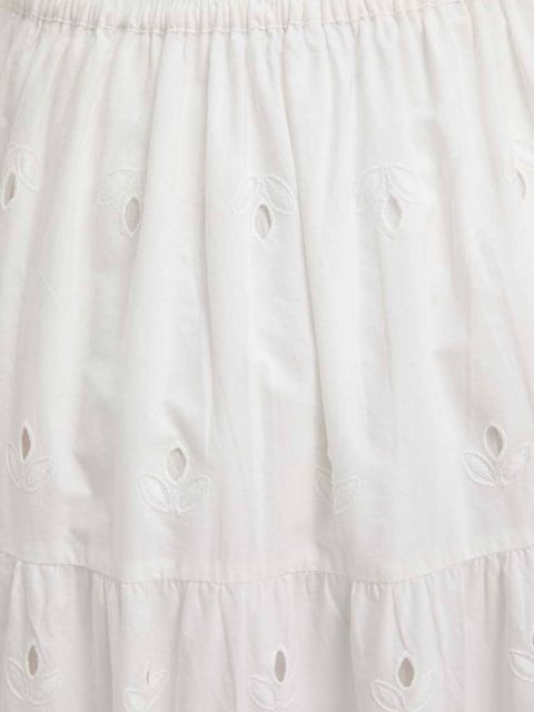 Desigual spódnica bawełniana VICENZA kolor biały maxi rozkloszowana 24SWFW05