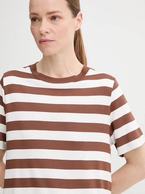 Marc O'Polo sukienka kolor brązowy maxi prosta 5000006507