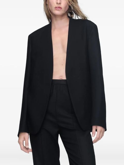 Maison Margiela four-stitch open-front blazer - Black - zdjęcie produktu nr 2