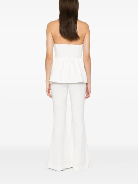 Self-Portrait crepe jumpsuit - White