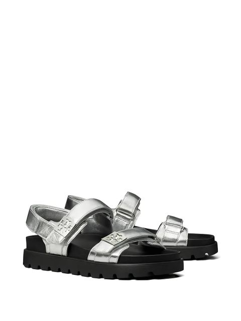 Tory Burch Mellow logo-detail sandals - Silver - zdjęcie produktu nr 2