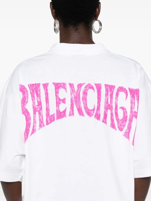 Balenciaga logo-print T-shirt - White