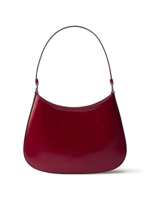 Prada Cleo brushed leather shoulder bag - Red - zdjęcie produktu nr 2