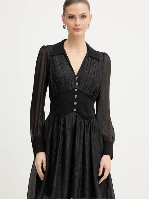 Morgan sukienka kolor czarny mini rozkloszowana ROPLAM - zdjęcie produktu nr 1