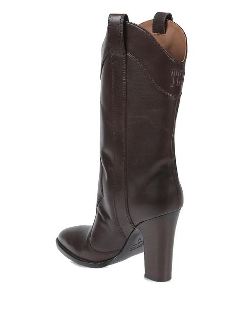 Paris Texas pointed-toe leather boots - Brown - zdjęcie produktu nr 2