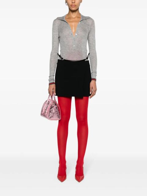 Givenchy belted wrap miniskirt - Black