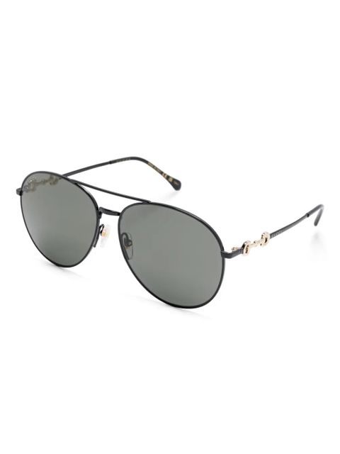 Gucci Eyewear Horesebit-detail sunglasses - Black - zdjęcie produktu nr 2