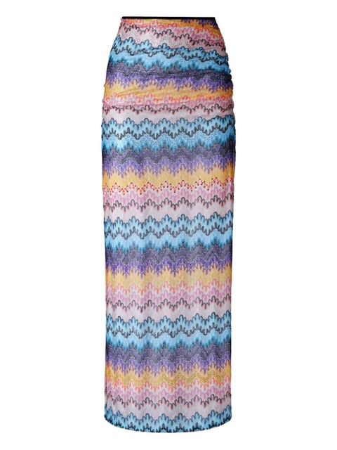 Missoni sheer maxi skirt - Blue - zdjęcie produktu nr 1