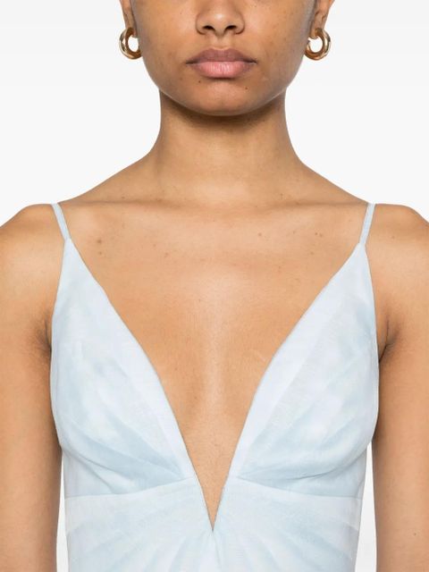 ZIMMERMANN Illuminate V-neck midi dress - Blue