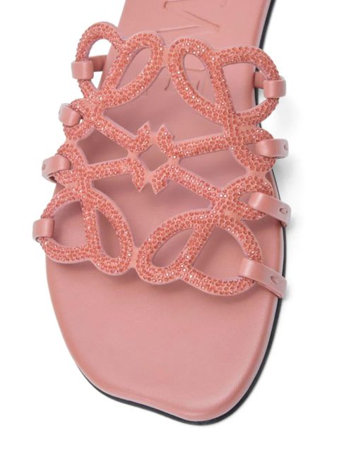 LOEWE Petal Anagram sliders - Pink