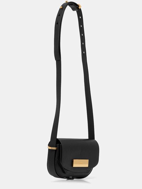 AllSaints torebka skórzana ETTA kolor czarny W294XD - zdjęcie produktu nr 2