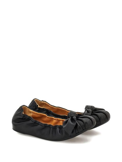 Ferragamo bow-detail ballet flats - Black - zdjęcie produktu nr 2