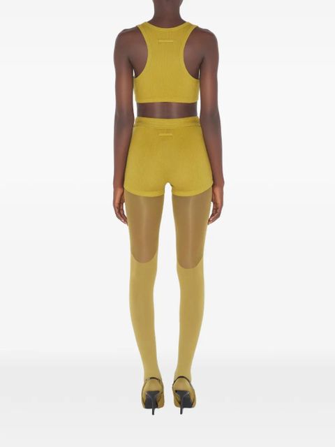 Jean Paul Gaultier ribbed patch bra - Yellow - zdjęcie produktu nr 2