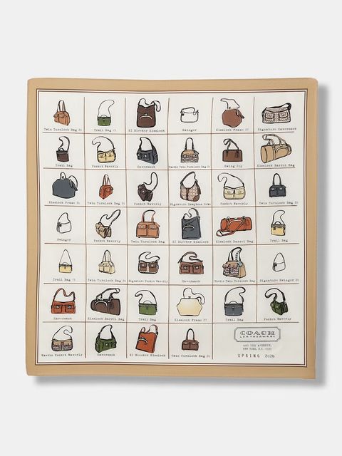 Coach apaszka damska jedwabna - zdjęcie produktu nr 1