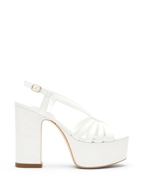 Casadei Elsa platform strap sandals - White - zdjęcie produktu nr 1