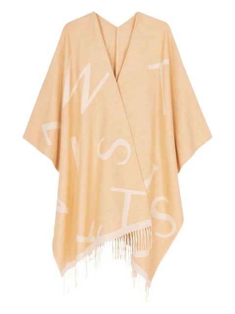 TWINSET fringed cape - Orange - zdjęcie produktu nr 1