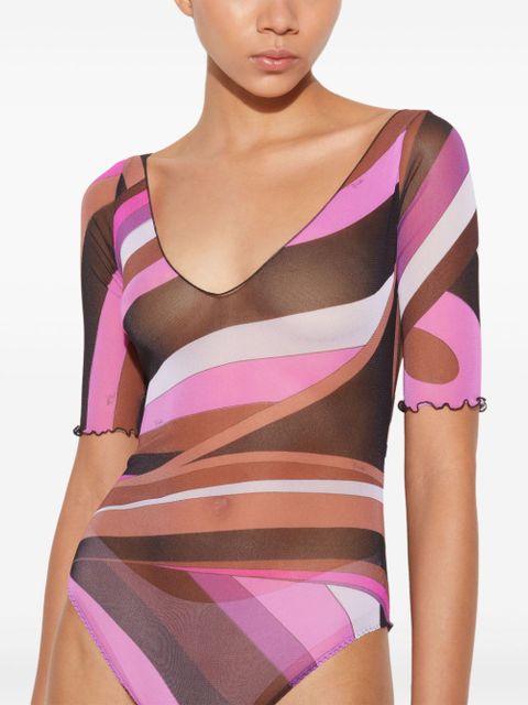 PUCCI Iride-print bodysuit - Pink