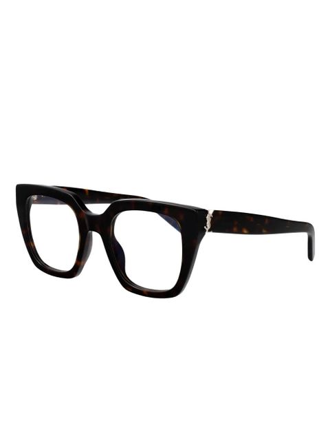 Saint Laurent Eyewear square-frame glasses - Brown