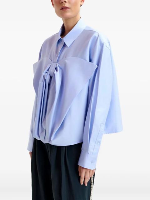 Essentiel Antwerp bow-detail shirt - Blue