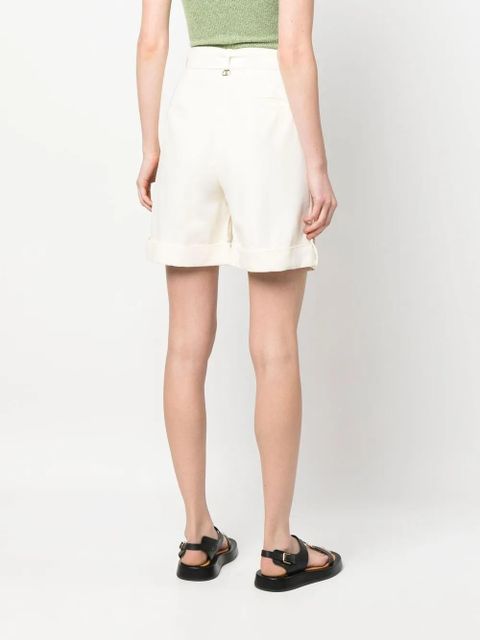 TWINSET belted cotton cargo shorts - Neutrals