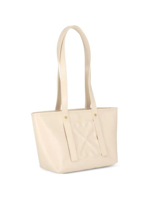 Off-White Arrows quilted leather tote bag - Neutrals