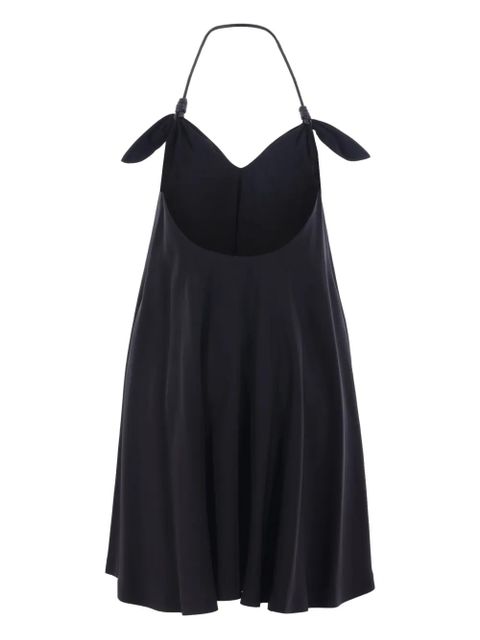 LOEWE knot-detailing midi dress - Black