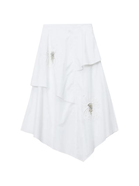 3.1 Phillip Lim floral ruffled midi skirt - White - zdjęcie produktu nr 1