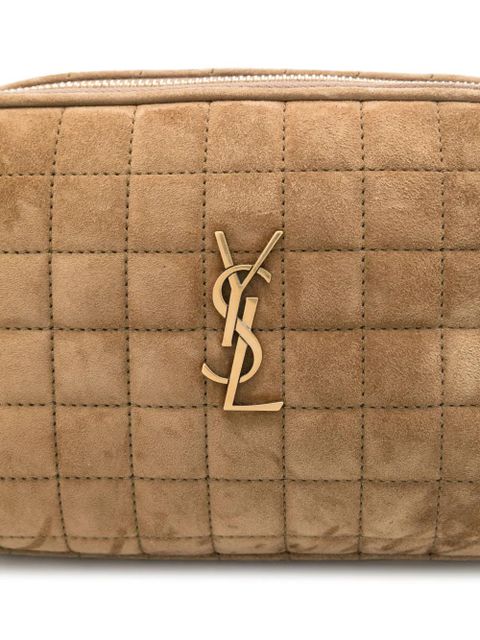 Saint Laurent Cassandre-logo carré mini bag - Brown