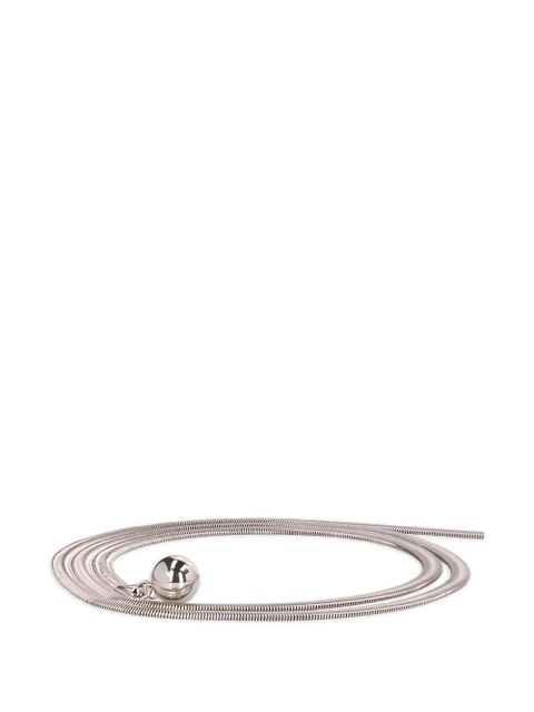 Sportmax Vortice ball-detail necklace - Silver - zdjęcie produktu nr 1