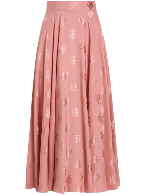 Dolce & Gabbana DNA monogram midi skirt - Pink - zdjęcie produktu nr 1