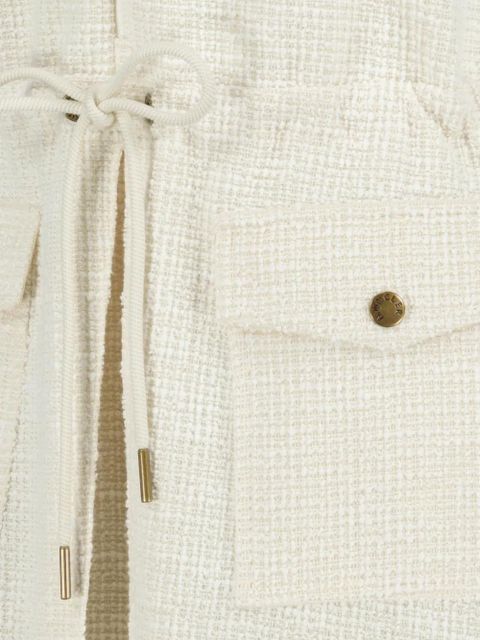 Moncler zip fastening mini dress - White